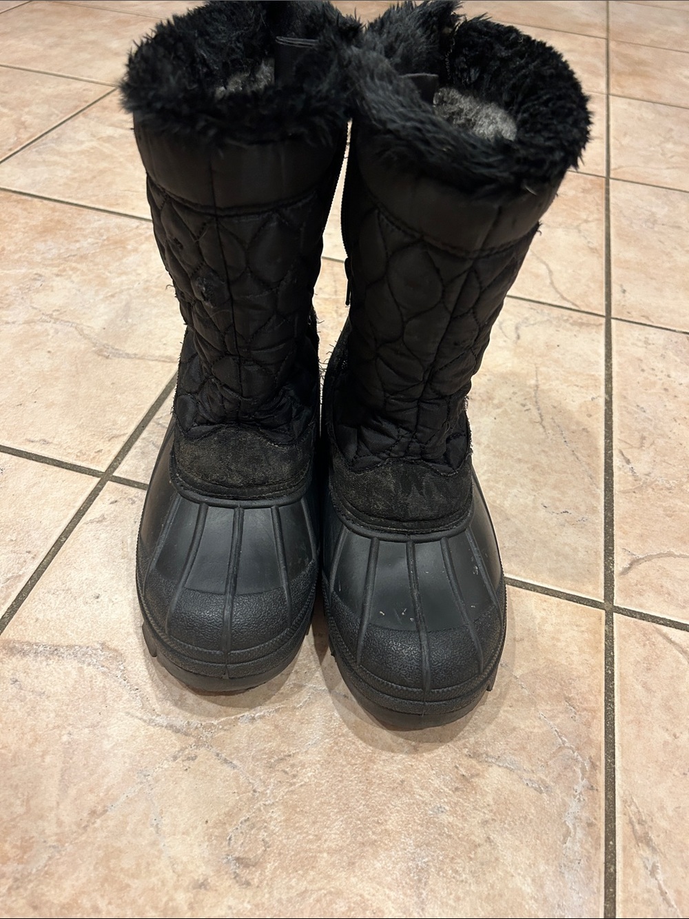 Black Women's Insulated Winter Boots